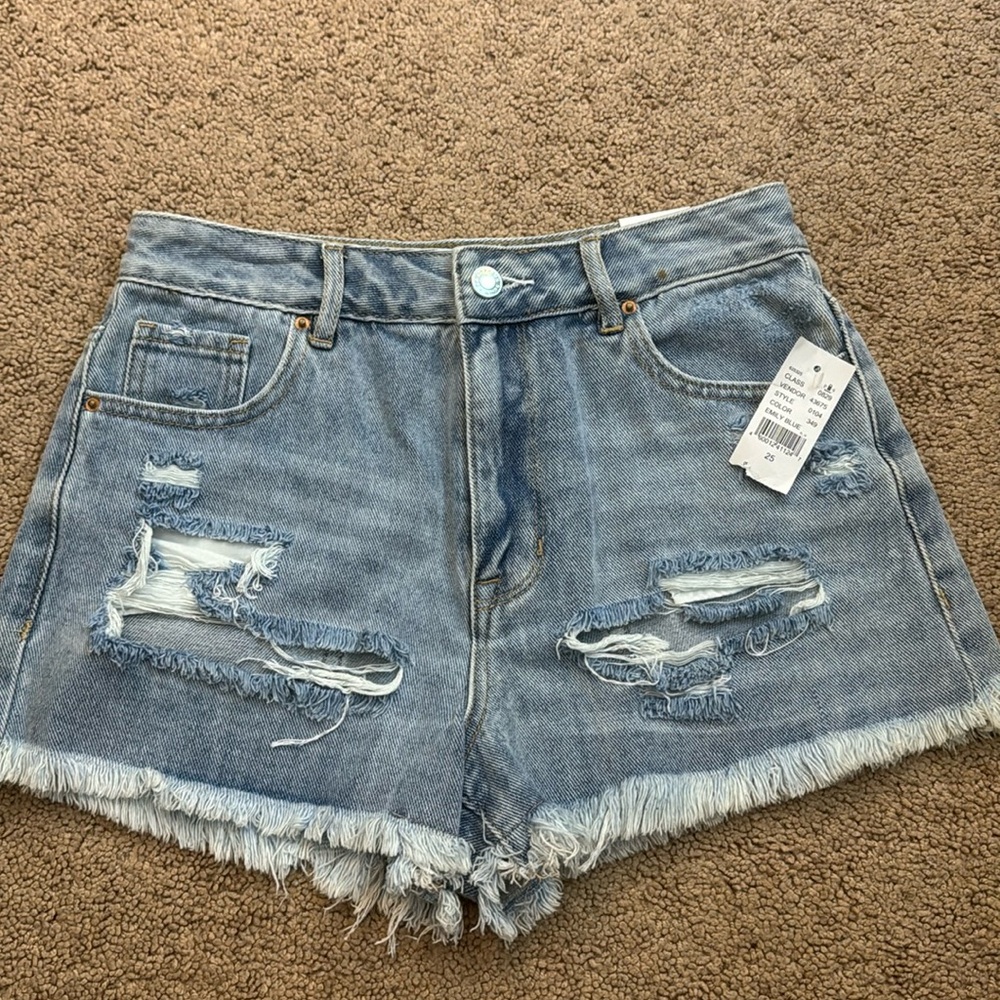 NWT Pacsun High Rise Festival Shorts Size 25